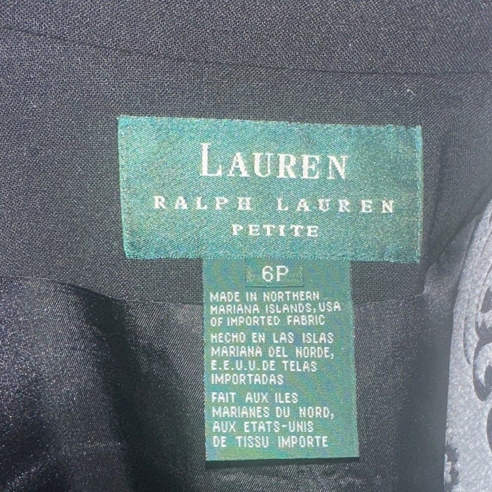 Lauren Ralph Lauren Women's Black Utility Jacket/Blazer Sz. 6P - Picture 2 of 10
